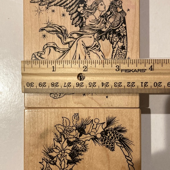 Wood Stamp PSX Lot: Christmas Wreath Angel - Picture 7 of 8
